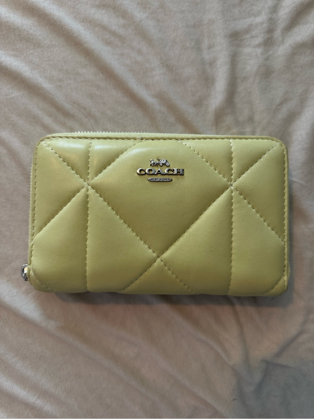 Coach green quilted wallet - Picture 3 of 5